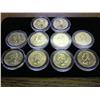 Image 1 : 2005-P/D 24K GOLD PLATED QUARTERS (UNC)