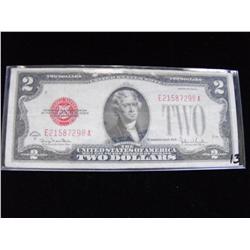 $2 1928 G RED SEAL LEGAL TENDER OLD SERIES
