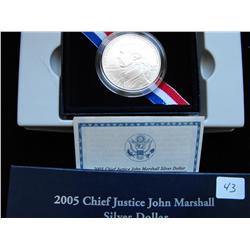 2005 JUSTICE MARSHALL SILVER DOLLAR $1 COMMEMORATIVE