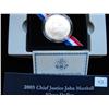 Image 1 : 2005 JUSTICE MARSHALL SILVER DOLLAR $1 COMMEMORATIVE