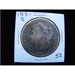 1881 S SILVER MORGAN $1