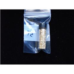 GLASS VIAL OF GOLD FLAKE
