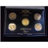 Image 1 : 24 K PLATED 1999 QUARTER SET