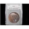 Image 1 : $1 PEACE DOLLAR MS 66 GEM UNCIRCULATED NTC ULTRA FLASHY