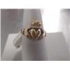 14K Gold Crown/ Heart/ Hands Ladies Ring, 3.3 Grams Gold