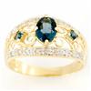 1.68ct London Bl Topaz 22 Diamond Ring 9k Gold (JEW-9379X)