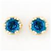 .70ct London Bl Topaz 9k 9k Yel Gold Earrings (JEW-9219X)
