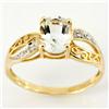 1.74ct Natural Wht Topaz Diamond 9k Gold Ring (JEW-9331X)