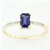 .60ct Iolite 10 Diamond 9k Yel Gold Ring (JEW-9434X)