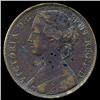 1862 British Victoria Penny Better Grade (COI-7387)