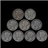 1929P Mercury Dimes Hi Grade Lot of 9 (COI-8470)