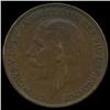 1927 British George V Penny AU (COI-7152)