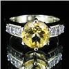 26.41ctw Citrine Tanzanite Sterling Ring (JEW-2852)