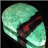 74.56ct Rare Banded Red Green Agate Cabochon (GEM-33133)