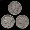1931P/D/S Mercury Dimes Hi Grade Set of 3 (COI-8465)