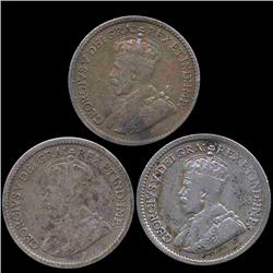 1918-20 Canada 5c 3 Pcs (COI-8338)