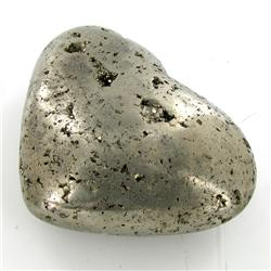1590ct Handcarved Pyrite Heart (MIN-000120)