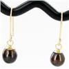 3.67ctw Black Pearl 14k Gold Earrings (JEW-2934)