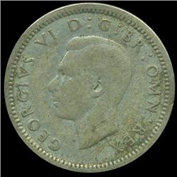 1943 Britian 3p Silver VF Scarce (COI-8813)
