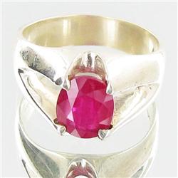 38.74ctw Mozambique Ruby Sterling Ring (JEW-2723)