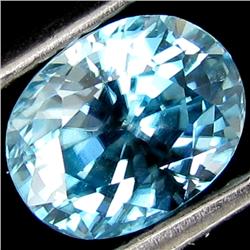 2.17ct Oval Natural Blue Zircon Cambodia  (GEM-19721)