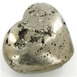1605ct Handcarved Pyrite Heart (MIN-000133)