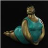 Brass Yoga Woman Statue on Stomach (CLB-540)
