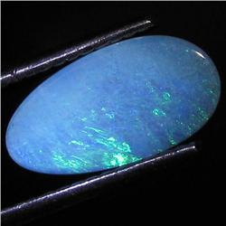 1.12ct Australian Black Opal Doublet Full Fire (GEM-31462)