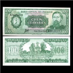 1952 Paraguay 100 Guaranies Crisp Unc Note (CUR-05836)