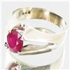 Image 2 : 26.58ctw Mozambique Ruby Sterling Ring (JEW-2730)