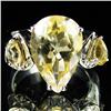 31.63ctw Citrine Sterling Ring (JEW-2850)