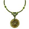 Chinese Jade Bi Pendant Choker Necklace 125cts (ANT-1345)
