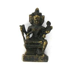 Vintage Thai Bronze Buddha Amulet (ANT-1244)
