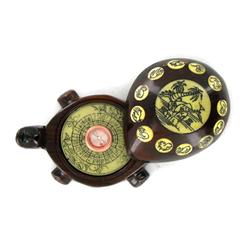 Tibet Teak Turtle Bone Zodiac Compass (ANT-1309)