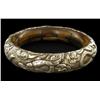 Vintage Tibet Bone Silver Bangle Bracelet (ANT-1593)