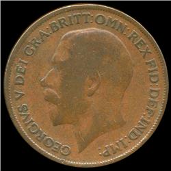 1918KN British Geo V 1p RARE MINT (COI-8903)