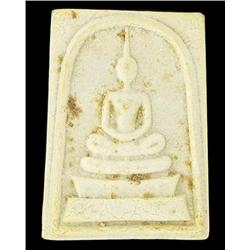 Thai Temple Clay  Buddha Amulet with Case (ANT-1161)