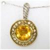 Image 1 : David Yurman Silver /18K Gold Citrine,Sapphire Pendant