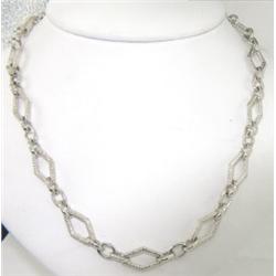 Charles Krypell Silver Diamond Necklace