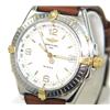 Image 2 : Breitling 2-Toned  Stainless Steel Leather Strap Watch