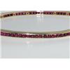 Image 2 : 14K Yellow Gold, Ruby Bangle
