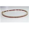 Image 3 : 14K Yellow Gold, Ruby Bangle