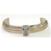 Image 1 : Silver Blue Topaz Bangle
