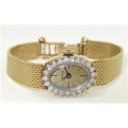 Geneve 14K Yellow Gold Diamond Watch