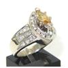 Image 3 : 14K White Gold Champagne Diamond Ring