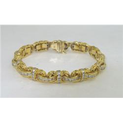 Charles Krypell 18K Yellow Gold Diamond Bracelet