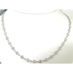 18K White Gold Diamond Necklace