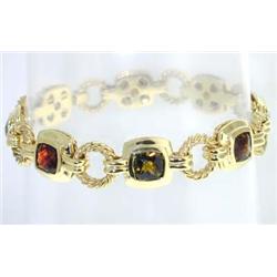David Yurman 18K Yellow Gold Citrine Bracelet