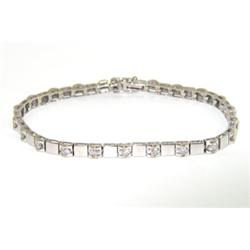18K White Gold Diamond Bracelet