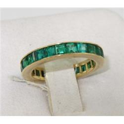 Cartier 18K Yellow Gold Emerald Ring